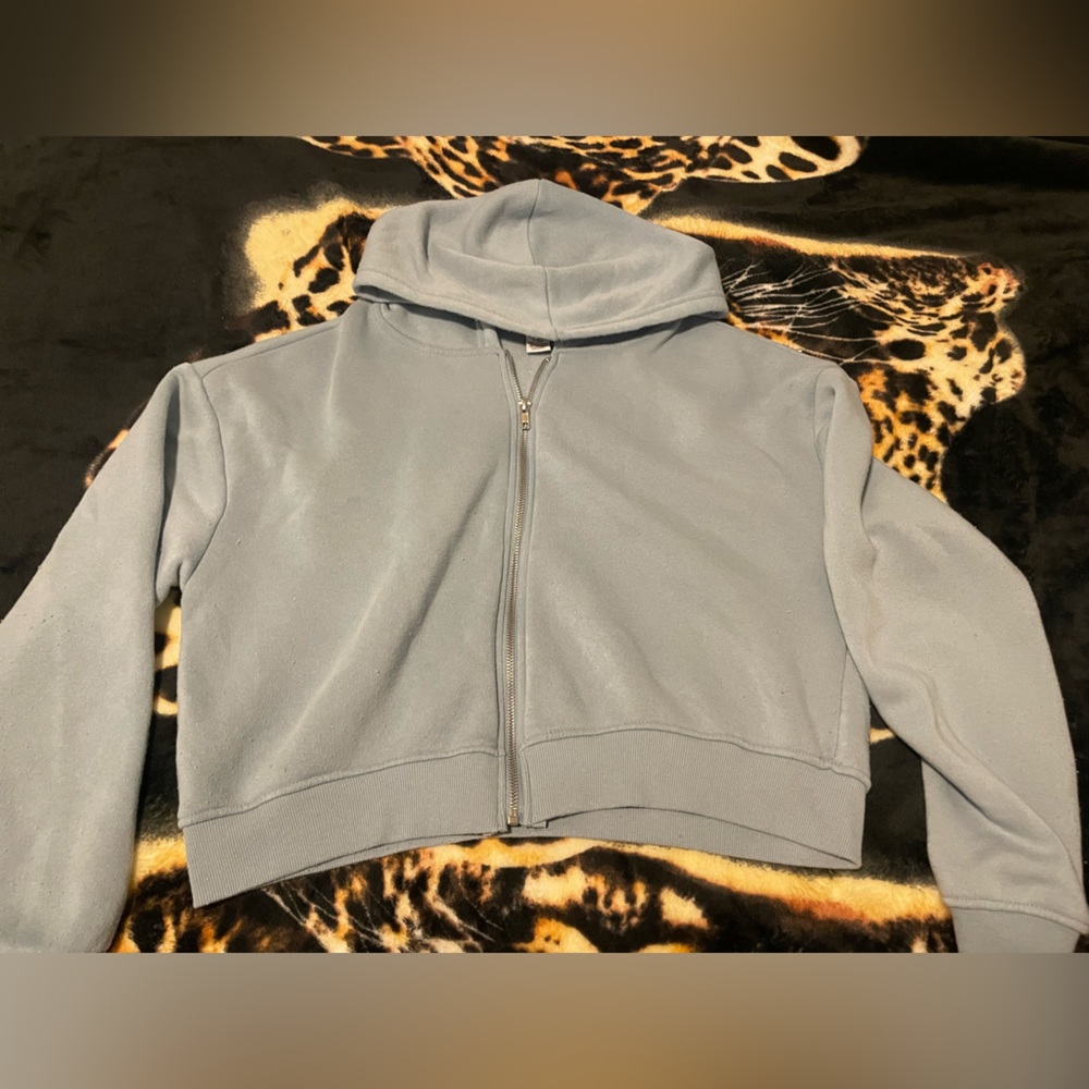 Blue zip up jacket brand-(better together)